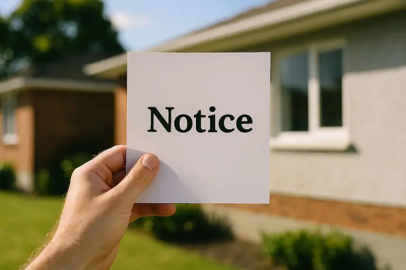 Landlord notices that can end a tenancy (and how much notice you must get.)